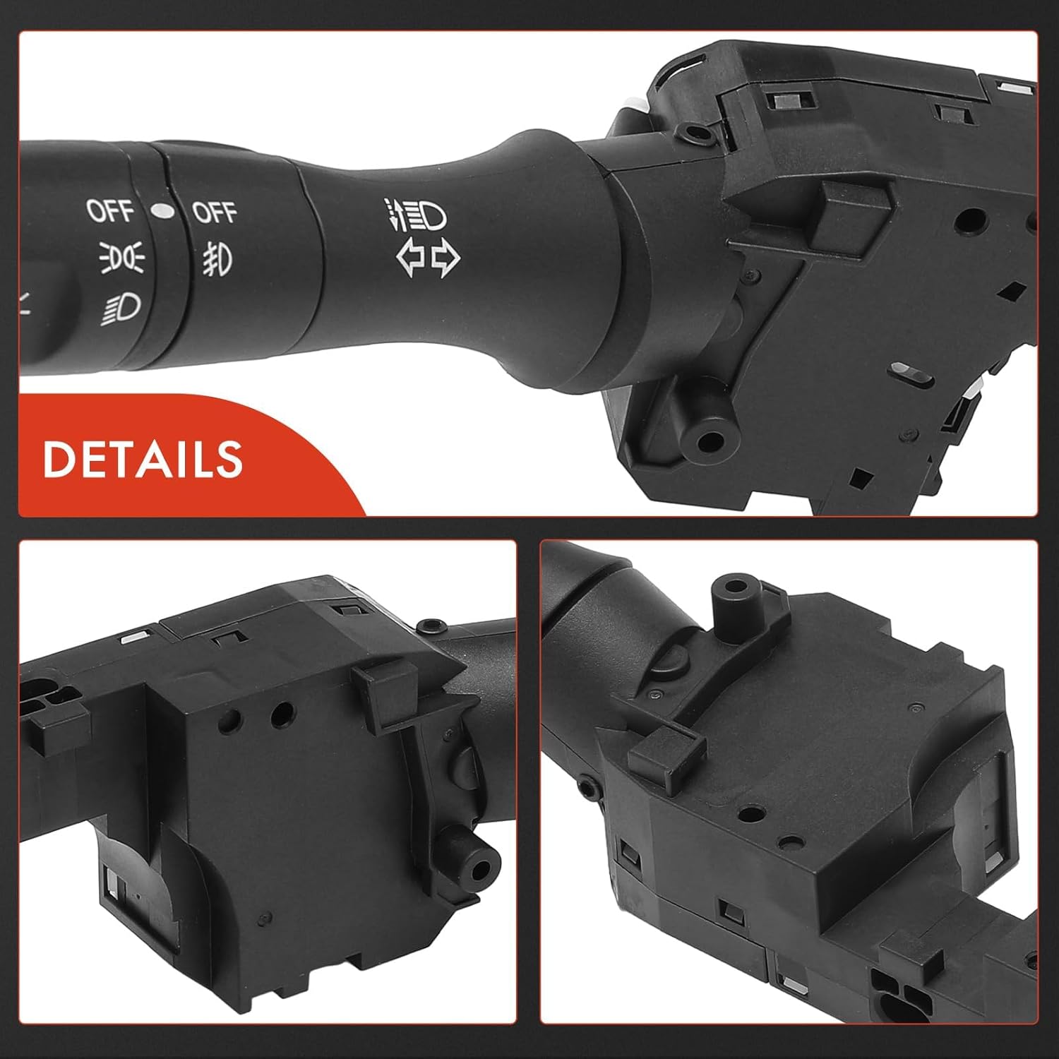 A-Premium Turn Signal Switch, Windshield Wiper Switch Lever Assembly Compatible with Nissan Altima 2007-2013, Sentra 2013-2016, Versa 2012-2019, with Fog Lights and Without Automatic Headlights