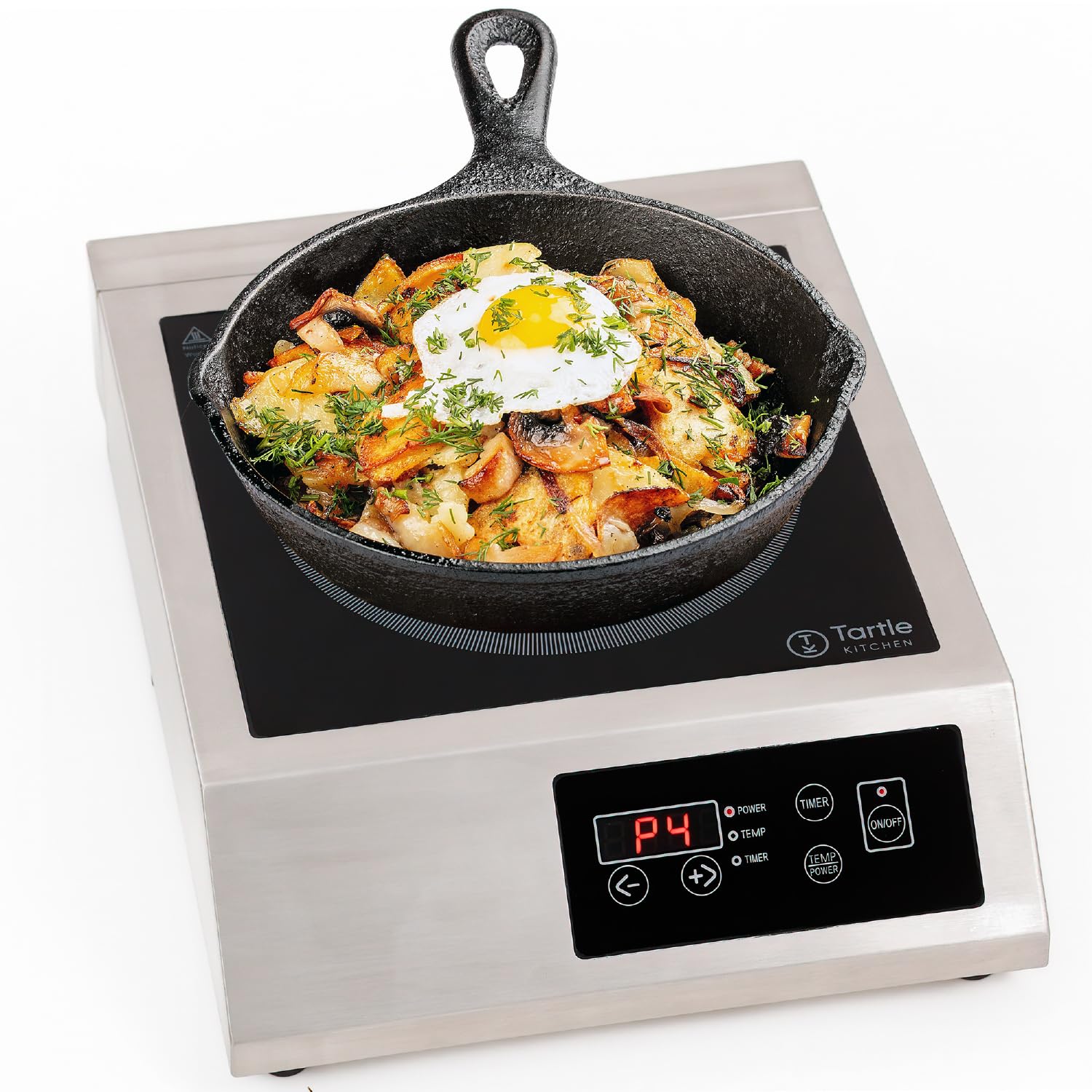 Commercial Induction Cooktop Burner - Professional 3400W 240V Induction Cooker Countertop Burners with Wider 9