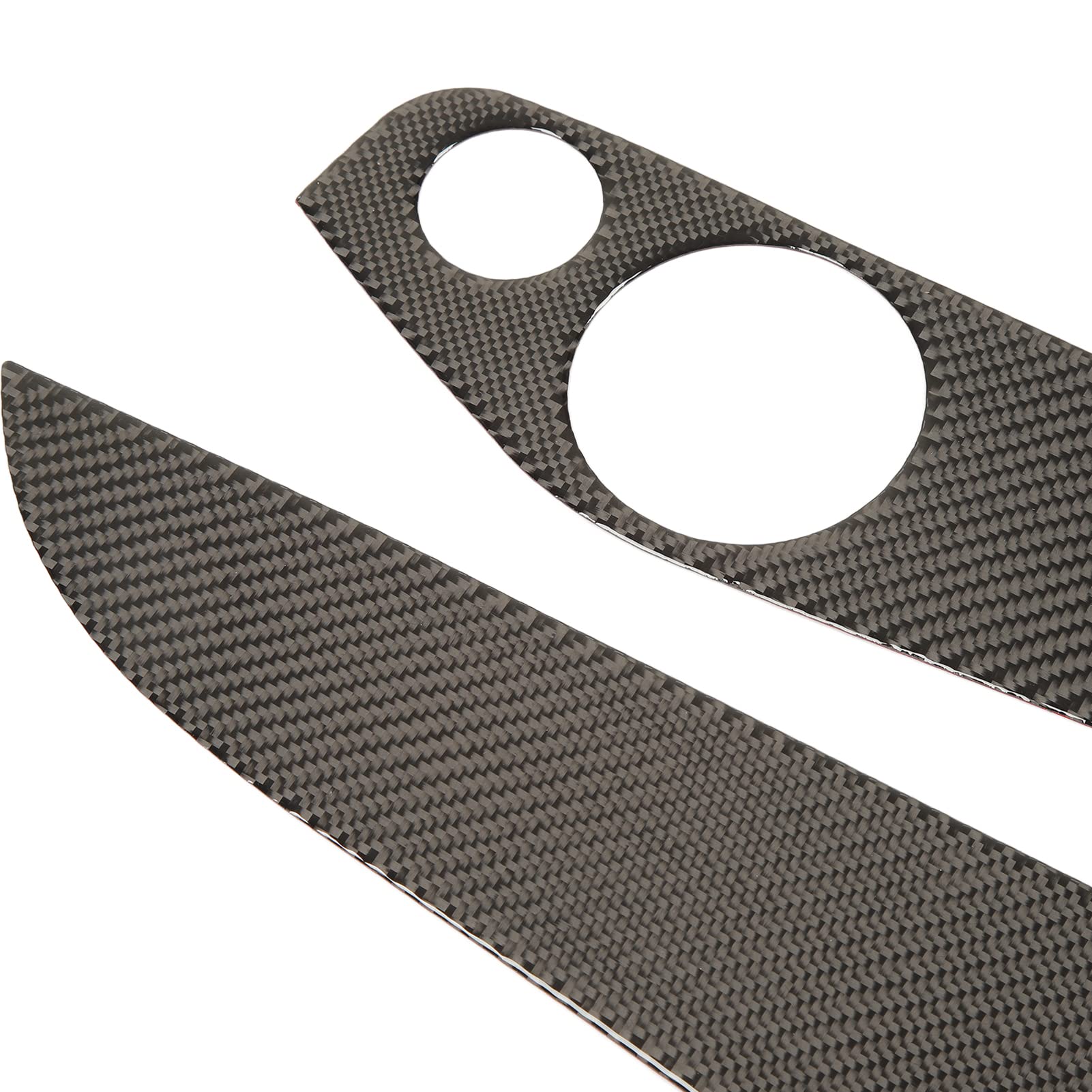 Akozon Copertura del Pannello Interno della Portiera in Fibra di Carbonio per Classe C W205 Classe Glc 2014 2020 Chiave di Memoria Lato Conducente e Adesivo Decorativo per Altoparlante Posteriore