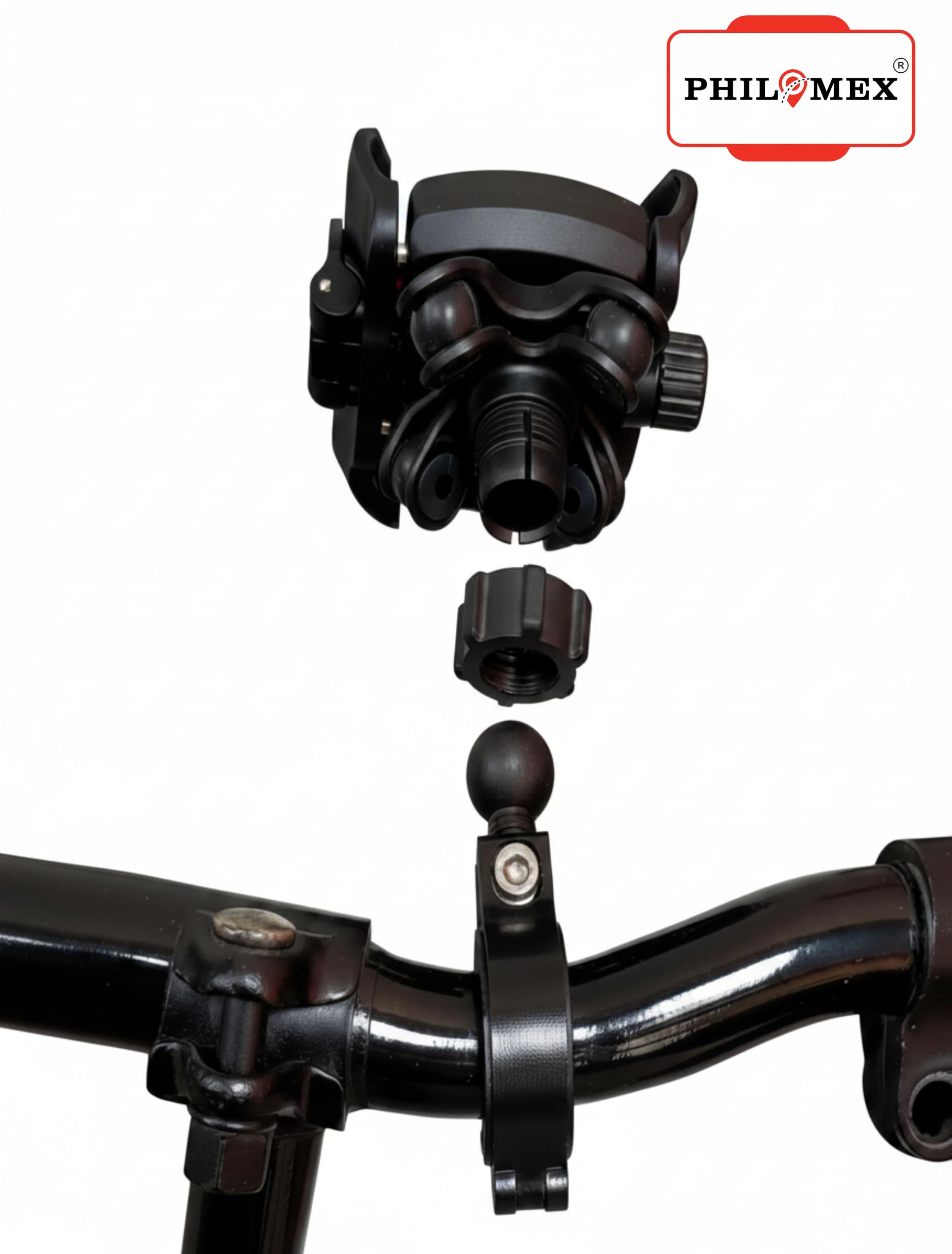 Anti Vibration Damper with Quick Release 360° Rotation Waterproof Bike/Motorcycle/Scooter Mobile Phone Holder, Stand, Mount Ideal for Maps and GPS Navigation — Amazon image 6