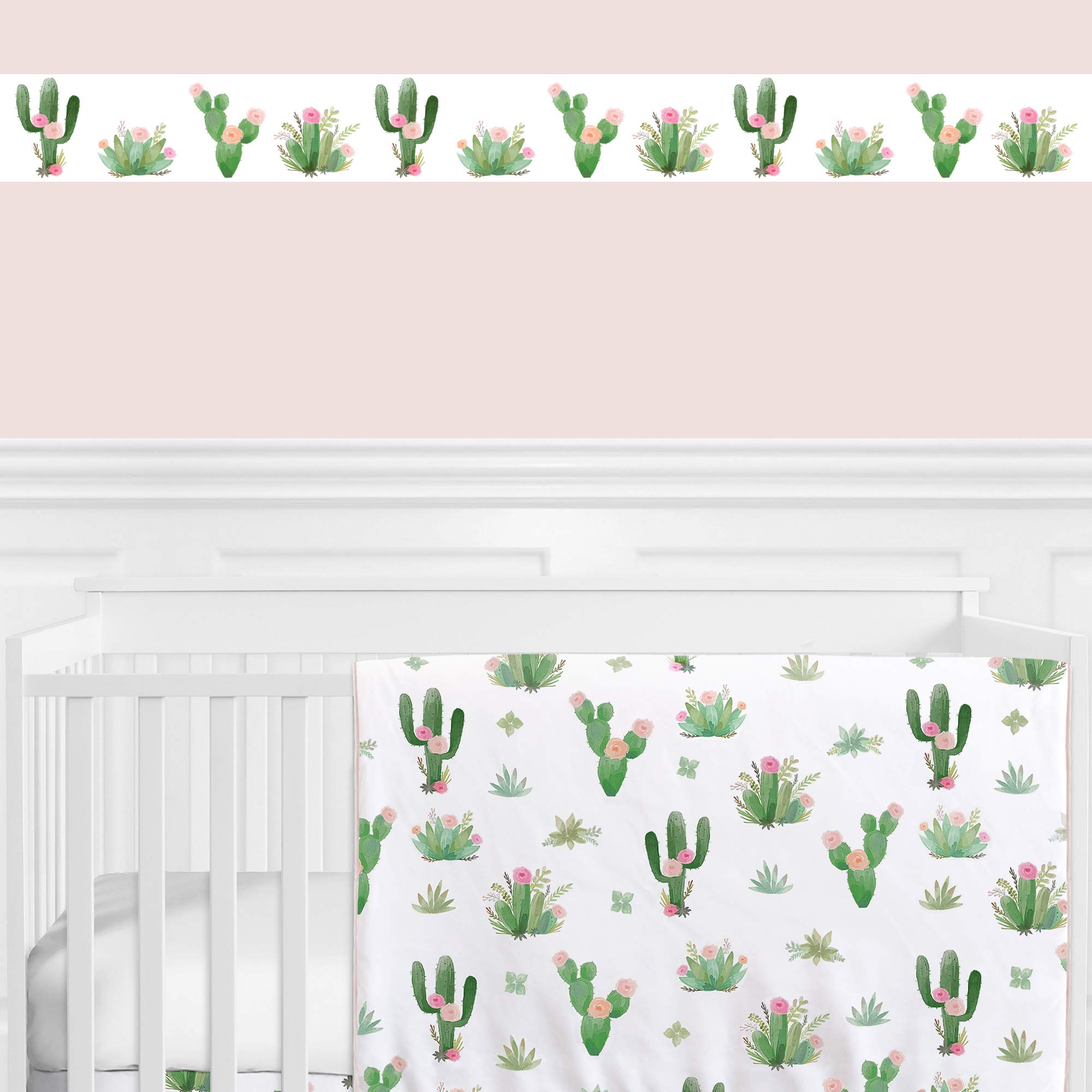 Pink And Green Wallpaper Border