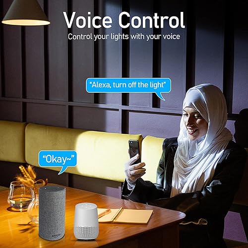 Miniatura 7 de 6Pack 4.5 Inch Smart APP Ultra Slim LED ceiling Lights 15W Dimmable,120V RGBW DIY Scenes Million Color Changing Tunable Modes,Timer,memory function