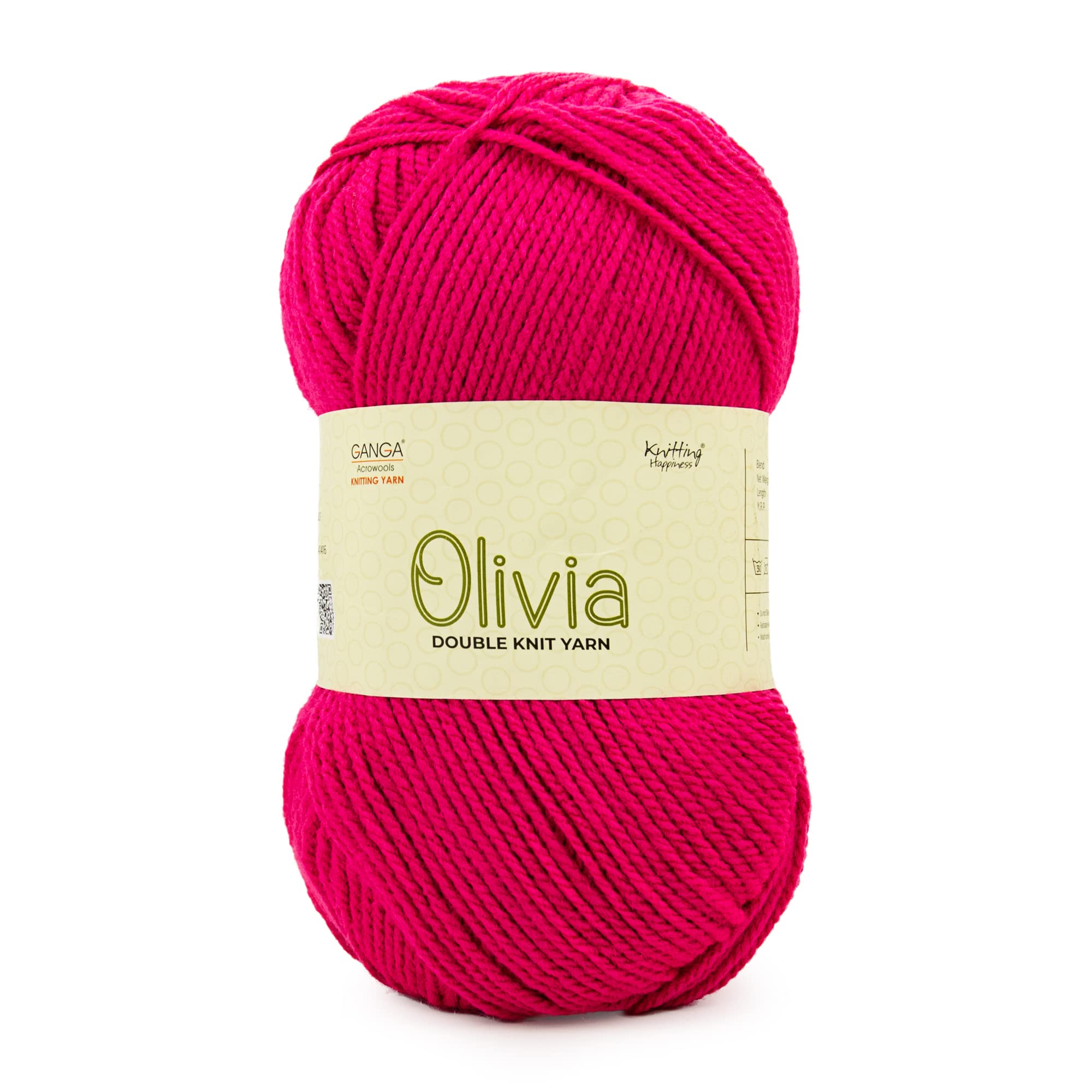 Ganga Acrowools Olivia Yarn - Maroon (2 Balls) -12 Ganga Acrowools Olivia Yarn - Maroon (2 Balls) -12
