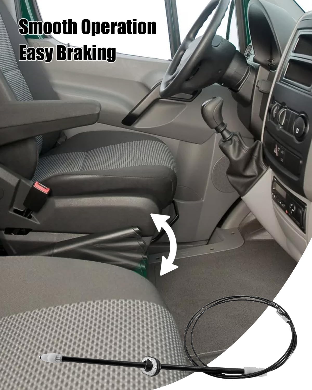 Front Parking Brake Cable Fit for Mercedes Benz Sprinter 3500 2011-2017 2500 2010-2017 Replace A9064205285 A9064202385 9064205285 68013474AA 2E0609701M