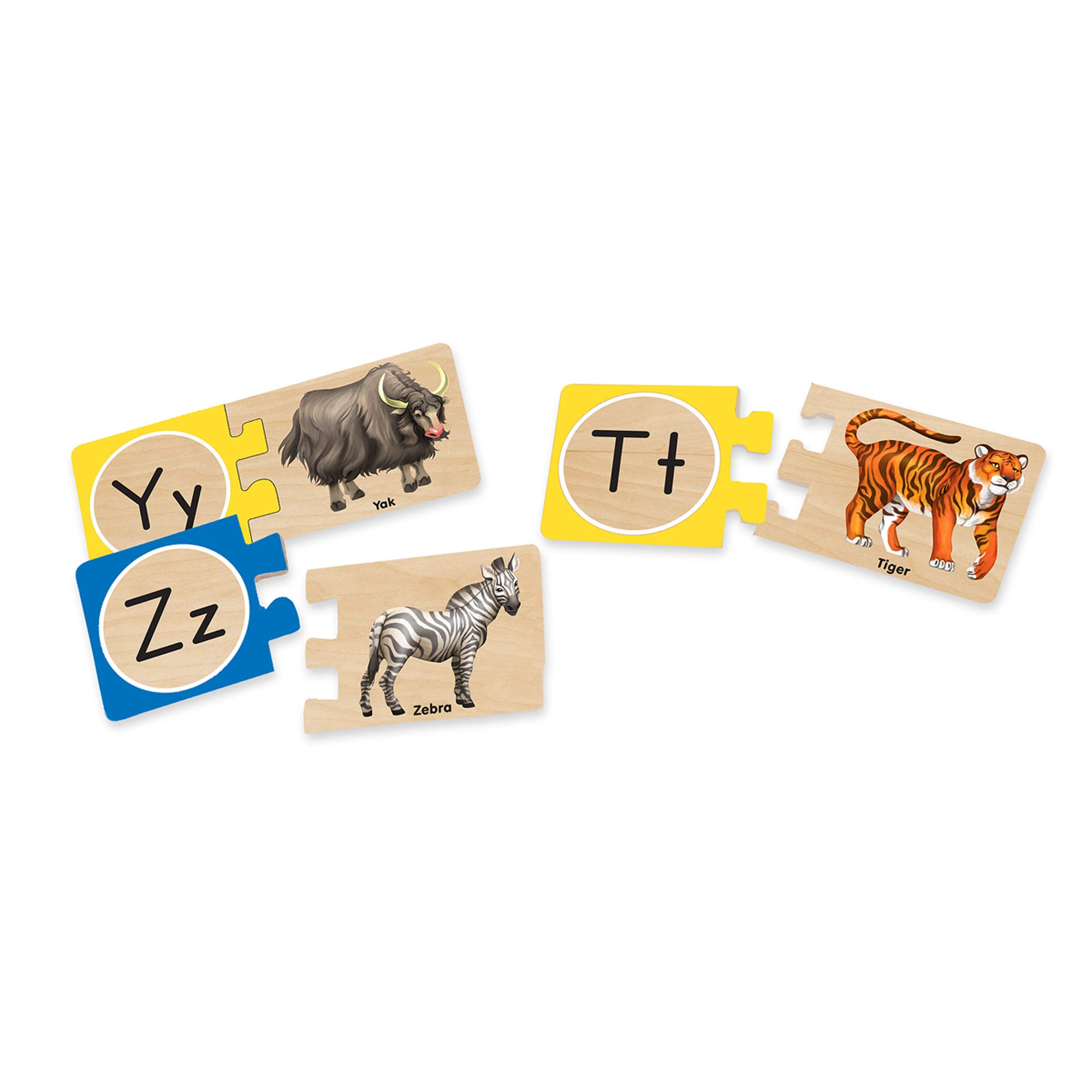 Melissa & Doug Samoregulujące litery i liczby drewniane łamigłówki zestaw z pudełkiem do przechowywania