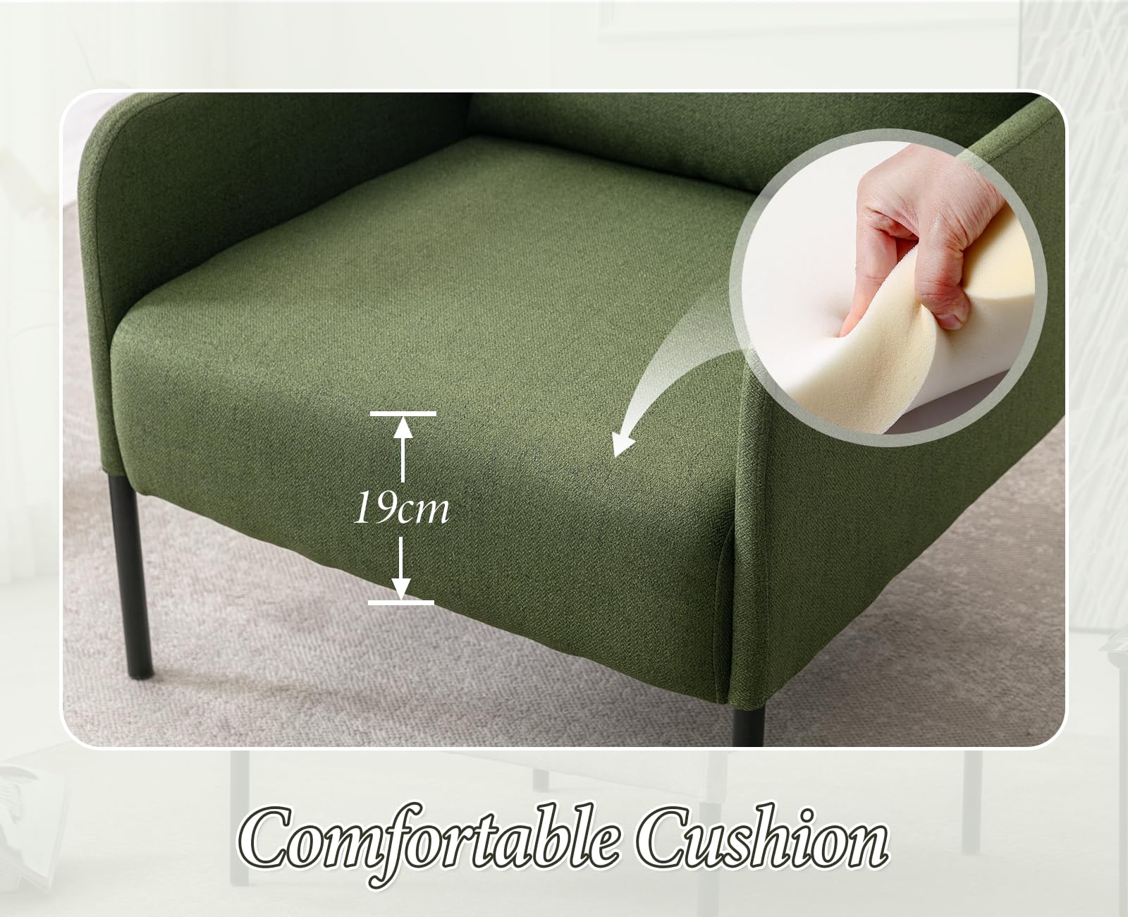 Chairus Canapé 1 Place Pour Salon Chambre Fauteuil Canapé Divan De