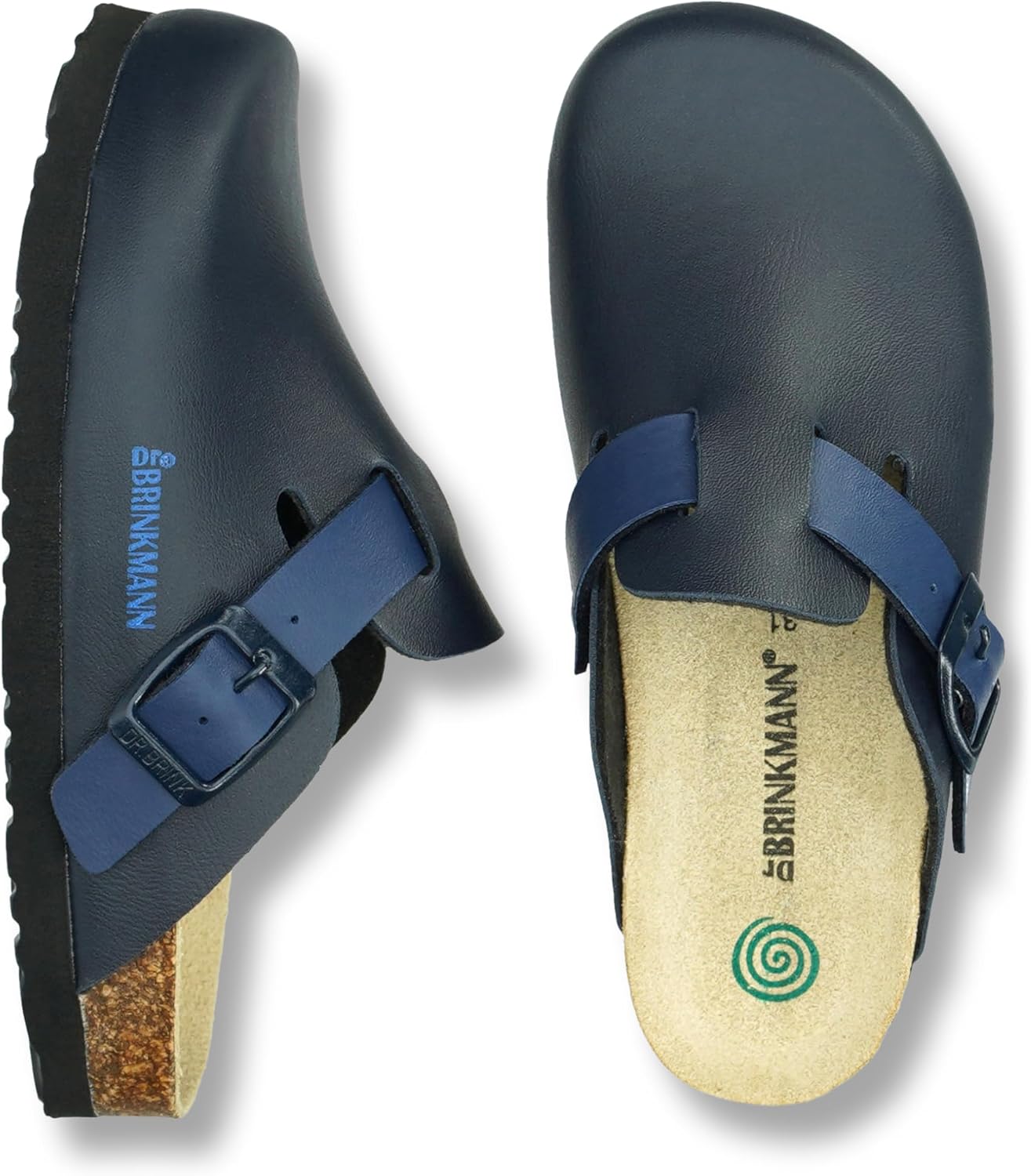 Dr.Brinkmann Girls' Deep Beds of Pantoleten Clogs Blue Material Slippers 30