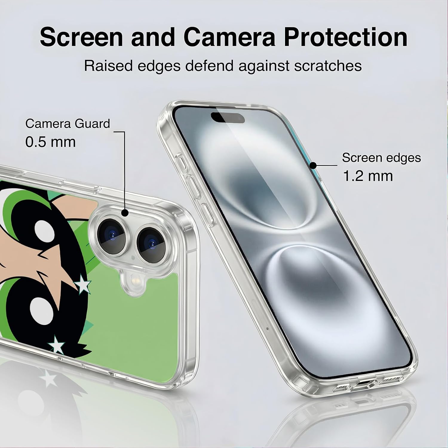 Head Case Designs Officially Licensed The Powerpuff Girls Buttercup Graphics Gel Case [Military Grade Protection] Compatible with Apple iPhone 16 and Compatible with MagSafe