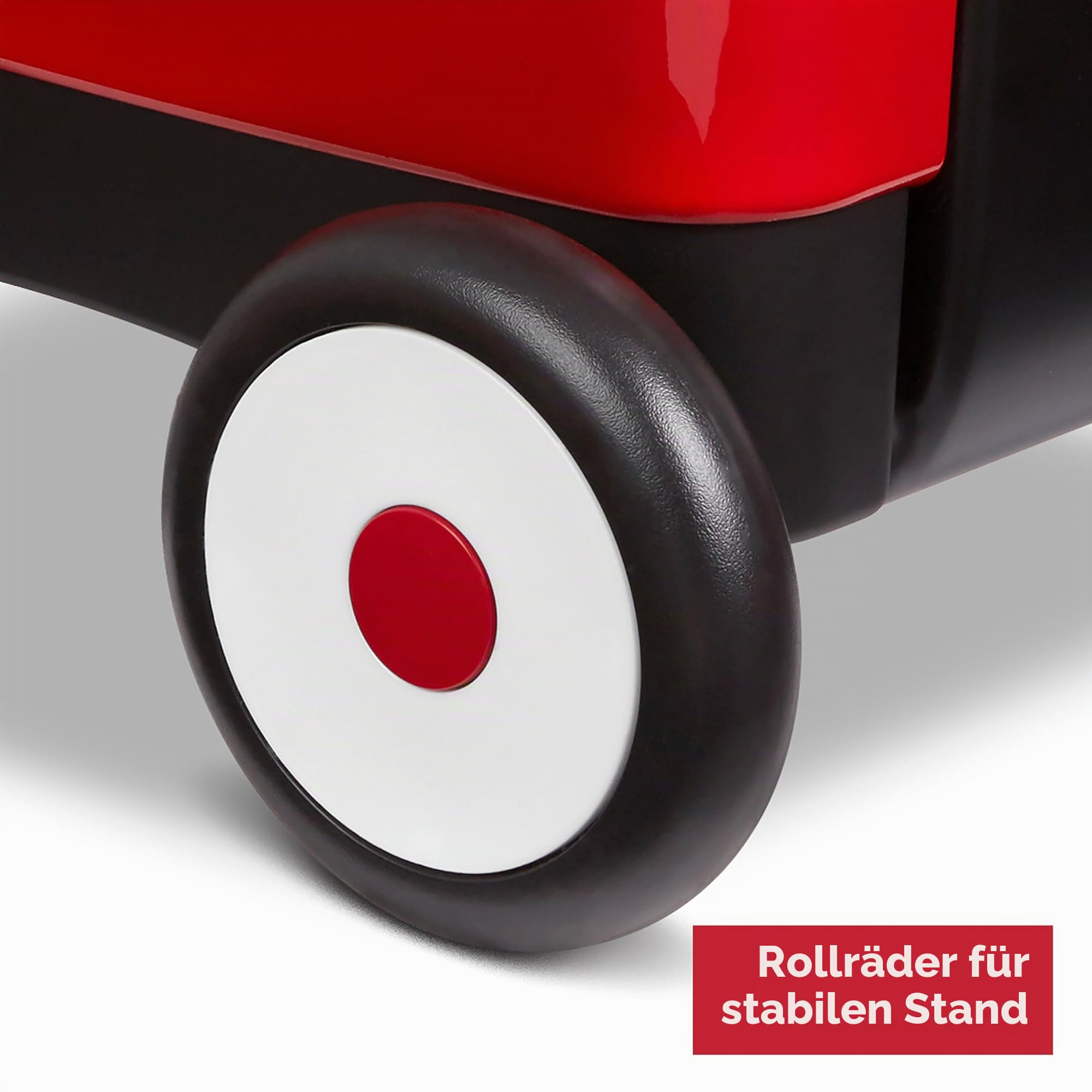 Radio Flyer Push & Pull Walker Kombi mit Gartengeräten, roter 2-in-1 Wagen für Kleinkinder, für 1–4 Jahre