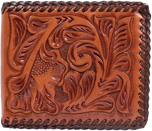 Cartera plegable occidental natural 3D Natural talla única Cartera plegable