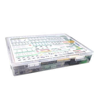 2300PCS XL Complete Set DIY Electronics Component Assortment Box Kit,IC,PCB,Breadboard,Jumper,Magnifying Glass,Resistors,Capacitors,LED,Triode,Potentiometer,Speakers