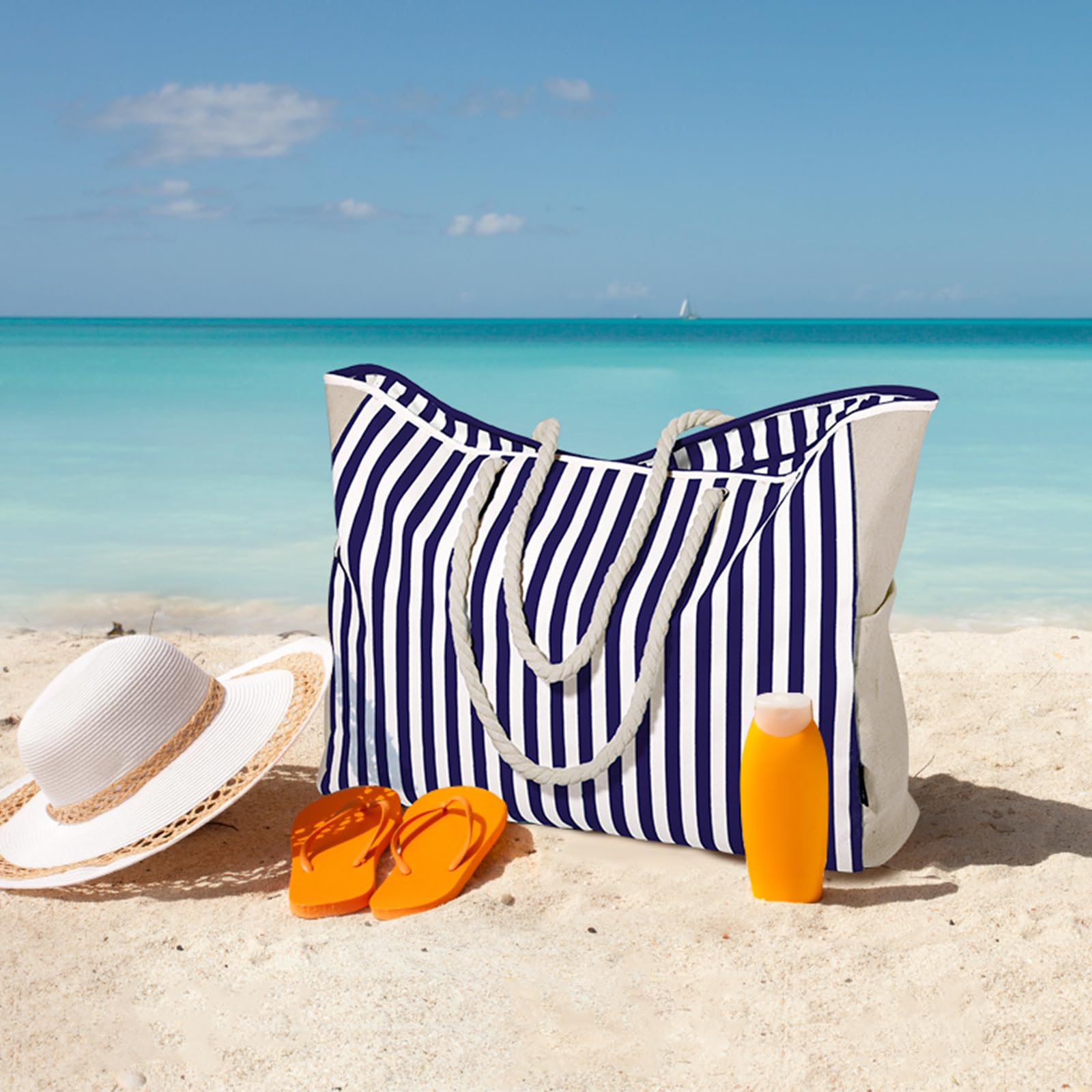 GAGAKU Bolsa de playa para mujer, XXL