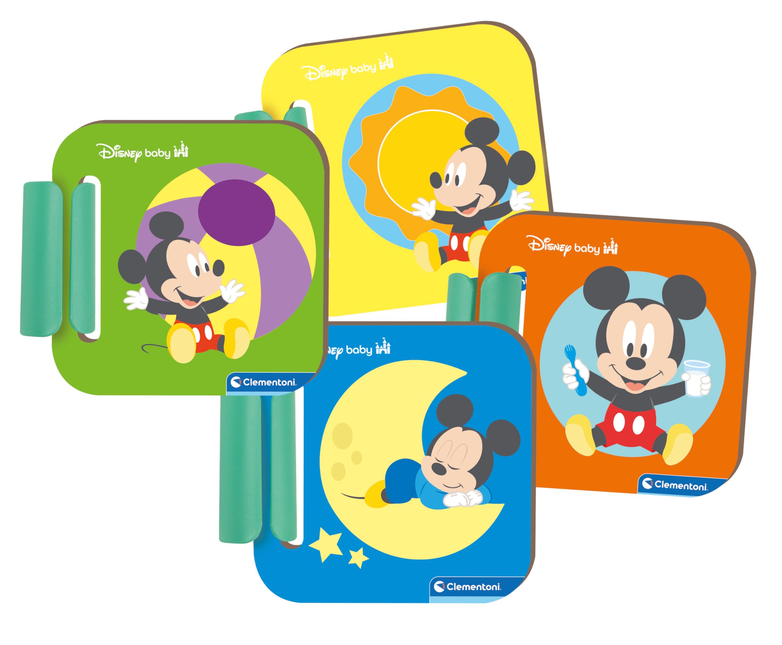Clementoni Mes premières Histoires - Baby Mickey conteuse d’Histoires - Immersion Sonore Total - Jeu Educatif - pour Enfant Curieux - Moment de Détente - Lavable en Machine - Dès 6 Mois