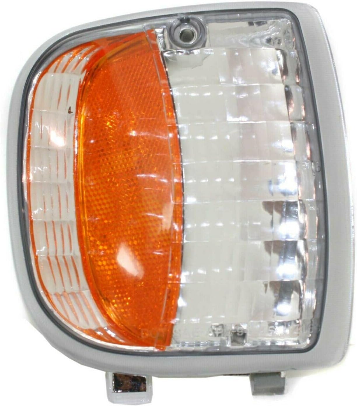 Turn Signal Light 2pcs Driver Passenger Side Plastic Lens Clear & Amber Corner Lamps