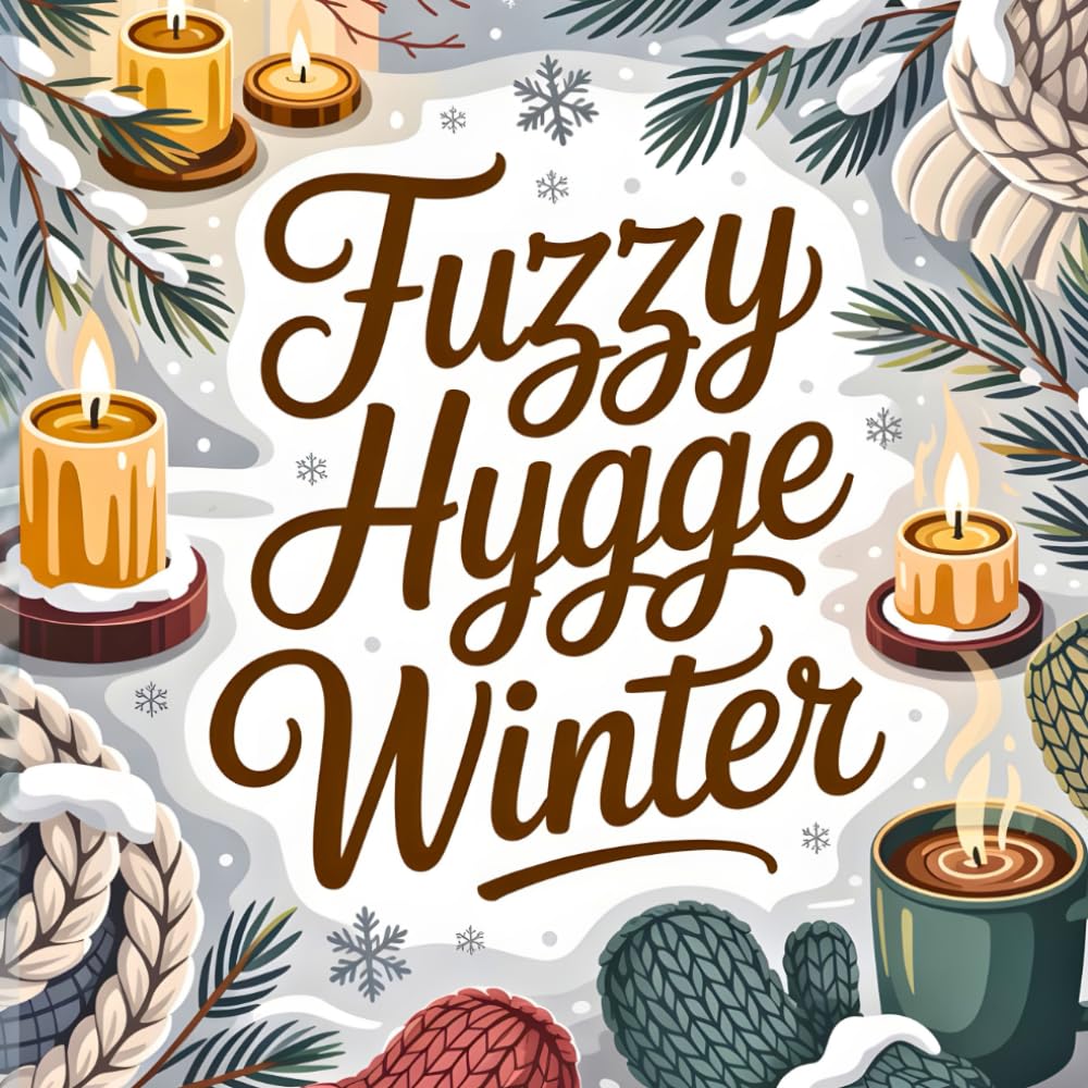 Fuzzy Hygge Winter – Cozy Holiday Coloring Book for All Ages: 40+ relaxing winter designs: snowy cabins, cute animals, mandalas & festive winter magic
