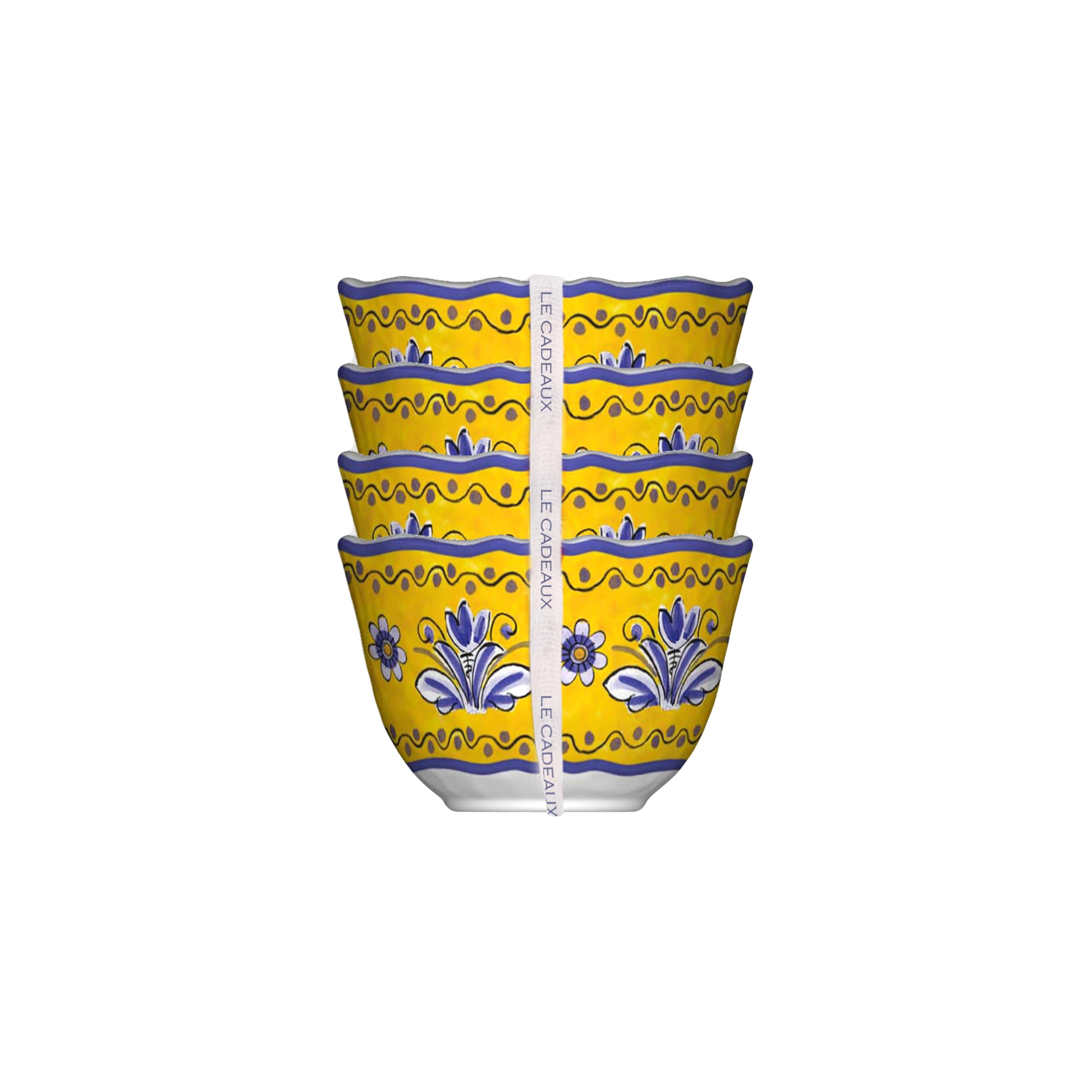 Set of 4 Desert Bowls Benidorm, 5 inches, Multicolor