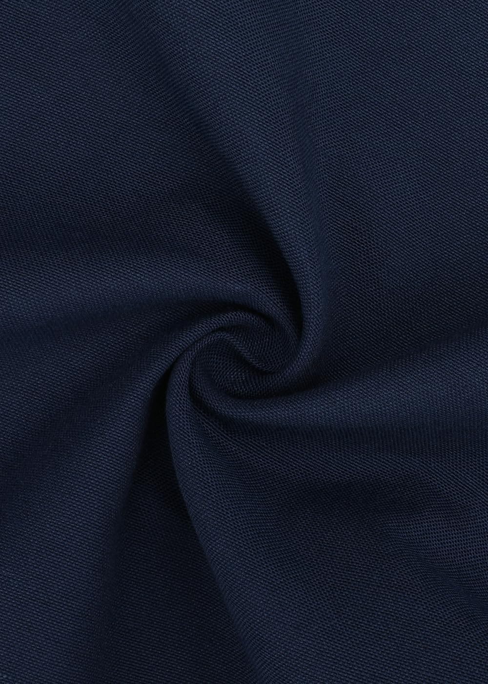 Men's Classic Oxford Shirt Solid Long Sleeve Button Down Casual Woven Shirts with Pocket - Image 4