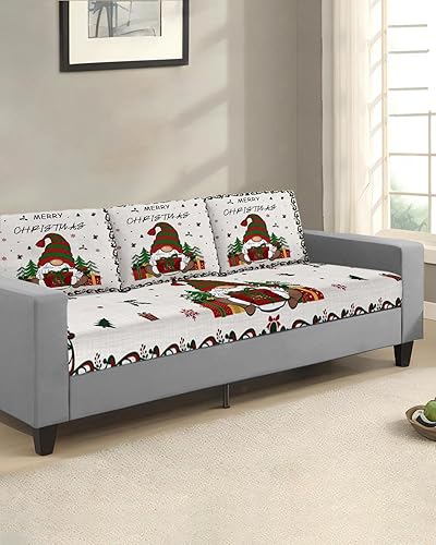 Miniatura 10 de Wowouhiya Halloween Couch Cushion Covers, Stretch Sofa Cover with Elastic Bottom, Watercolor Boo Ghost Classic Black Sofa Slipcovers Protector