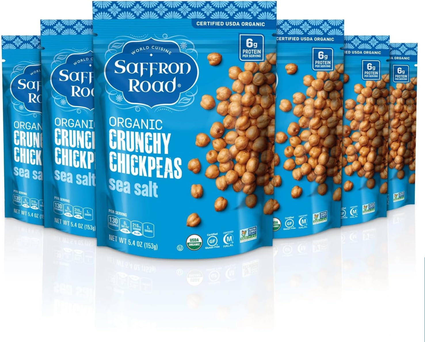 Sea Salt Crunchy Chickpeas | 6 Pack