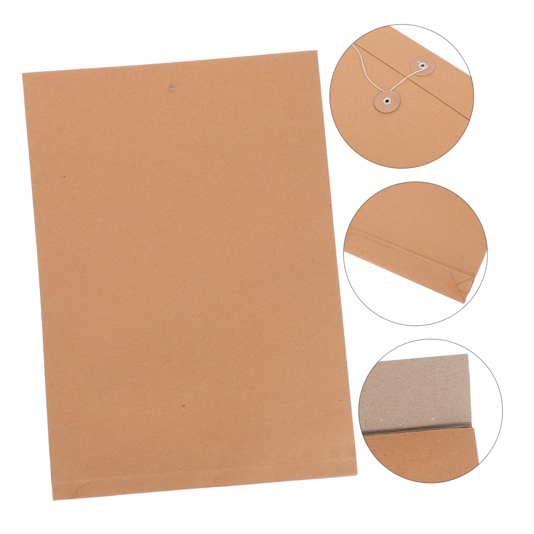 Veemoon 25piezas Cartera de Archivo Unidades Organizador de Papel Carta para Papelería de Oficina Portafolios de Papel Kraft Sobres para Documentos