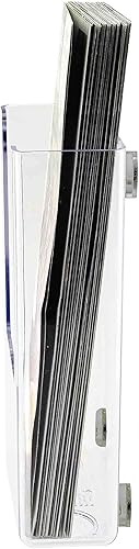Miniatura 7 de Marketing Holders Soporte para folletos de 3.5 pulgadas de ancho, montaje en pared, pequeño, trípliegues, plegado, mapas y menús, estante