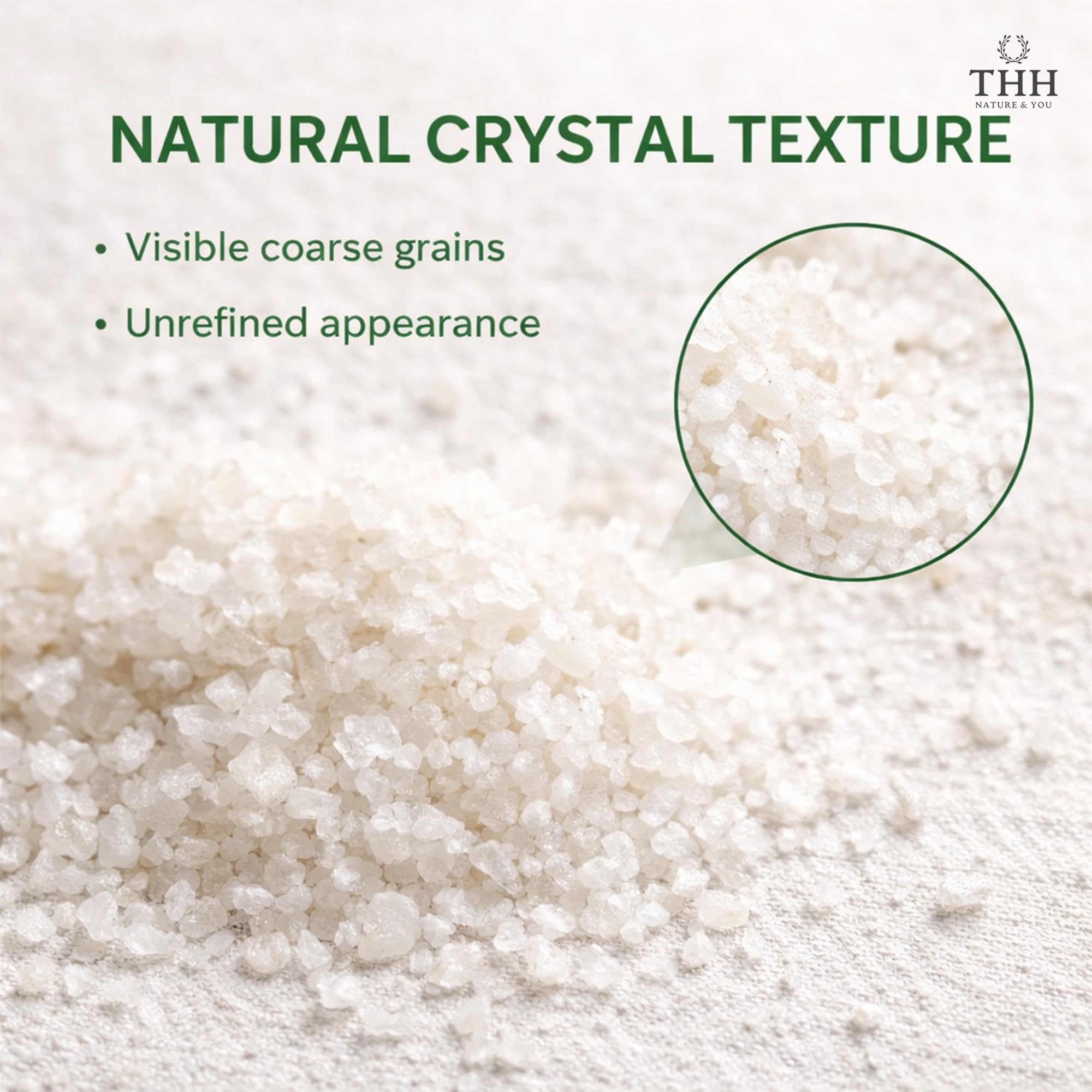 THH Celtic Salt - 500gm | Coarse Sea Premium Salt (Sel Gris) With Full of Minerals | Premium Glass Jar | Organic Hand Harvested and Edible Celtic | For Cooking & Baking 4