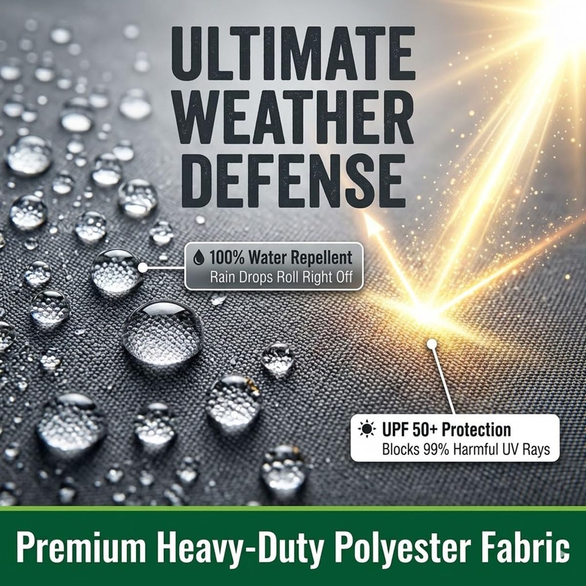 Patio Market Umbrella Replacement Canopy 6' 9' 10' 11' Sunshade Outdoor Yard Umbrella Top for 6/8 Ribs, UPF 50+ Fade/Water Resistant Outdoor Table Umbrella Top Cover