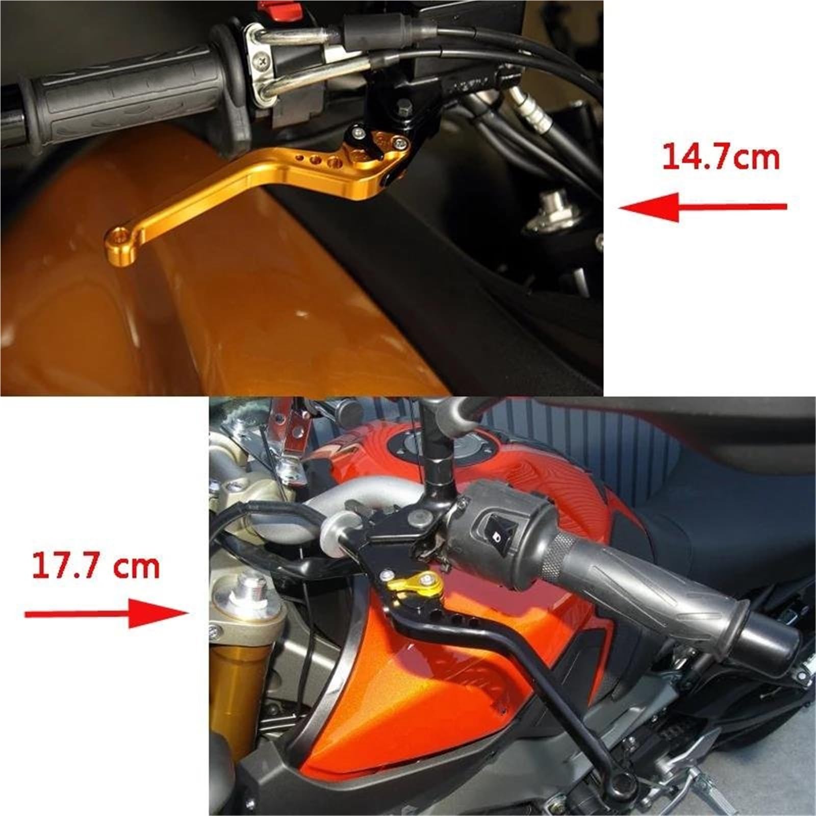 Palancas Embrague Manetas De Freno Y Embrague Ajustables Para Motocicleta Para Yamaha XT600 XT 600 XT660X XT660R XT660S X R S 1984-2016 Moto Palanca Freno(Azul,Largo)