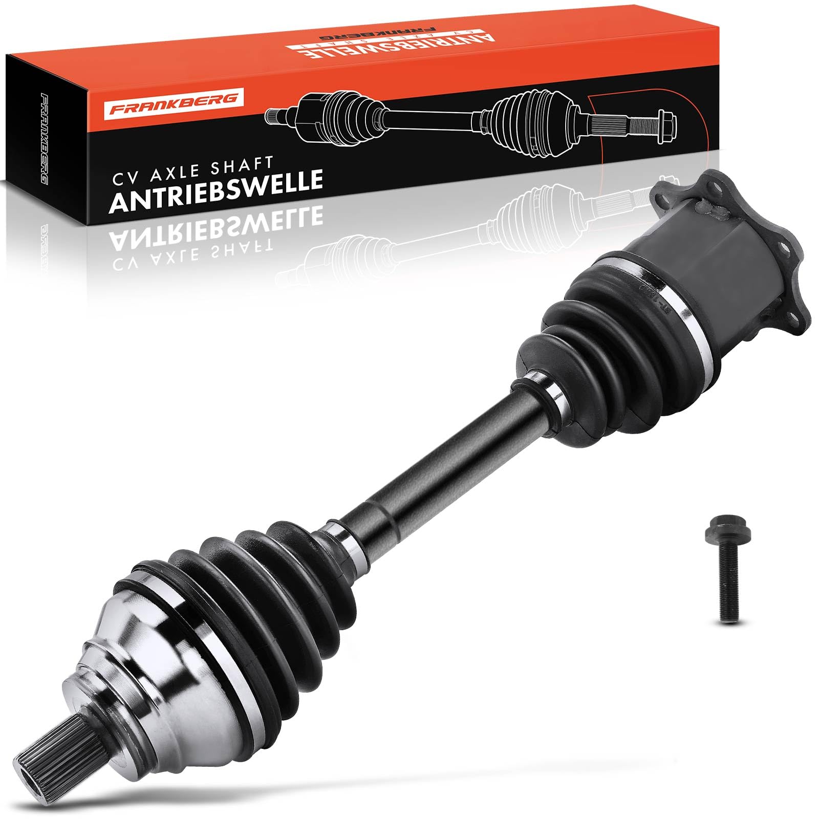 Frankberg Eje de transmisión semieje eje delantero izquierdo 1K0407271FB | transmisión automática; Compatible con: Altea XL 5P5 5P8, Limusina A3 8VM 8VS, A3 8V1 8VK, O.c.t.a.v.i.a III 5E3 NL3 NR3
