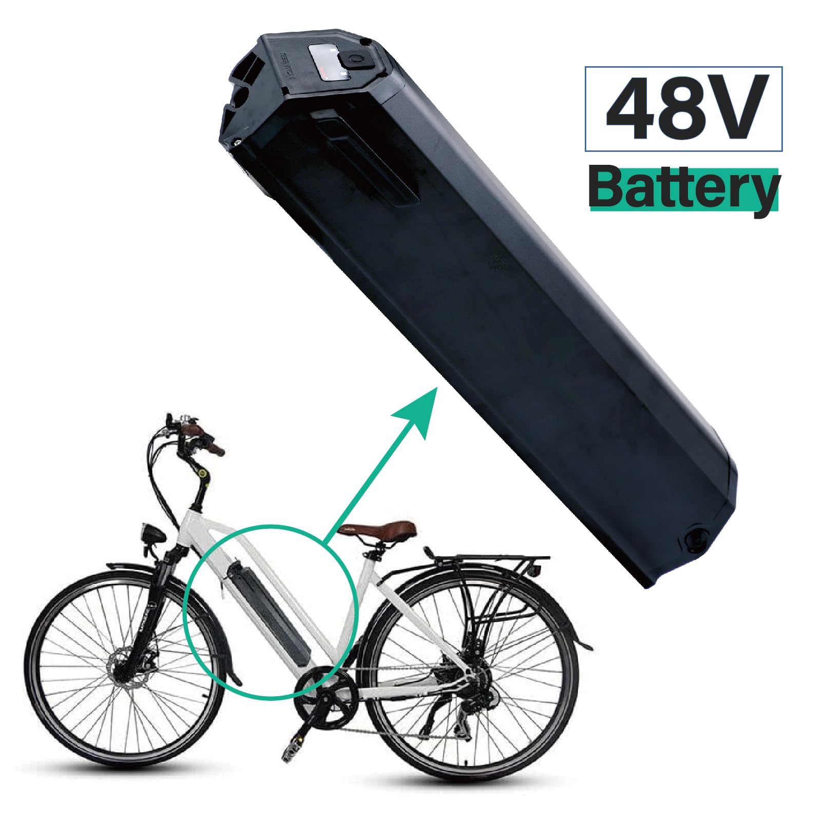 Akumulator ebike do Reention Dorado-Plus 48V 15Ah pasuje do NCM akumulator rowerowy do Yukon750 dla Reention dla DLG/NCM dla Moscow dla Dorado INR akumulator zastępczy