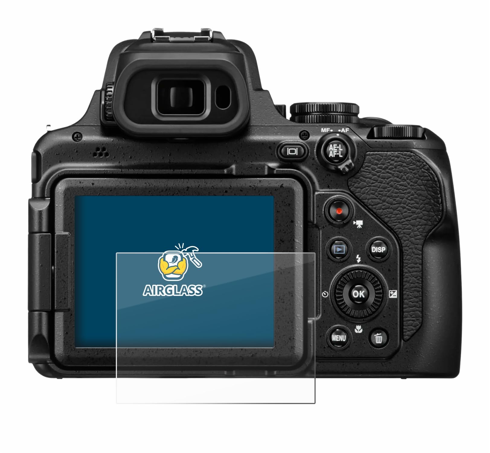 Brotect AirGlass Vetro Ibrido Per Nikon Coolpix P1100: Durezza 9H E Anti-impronte - 2