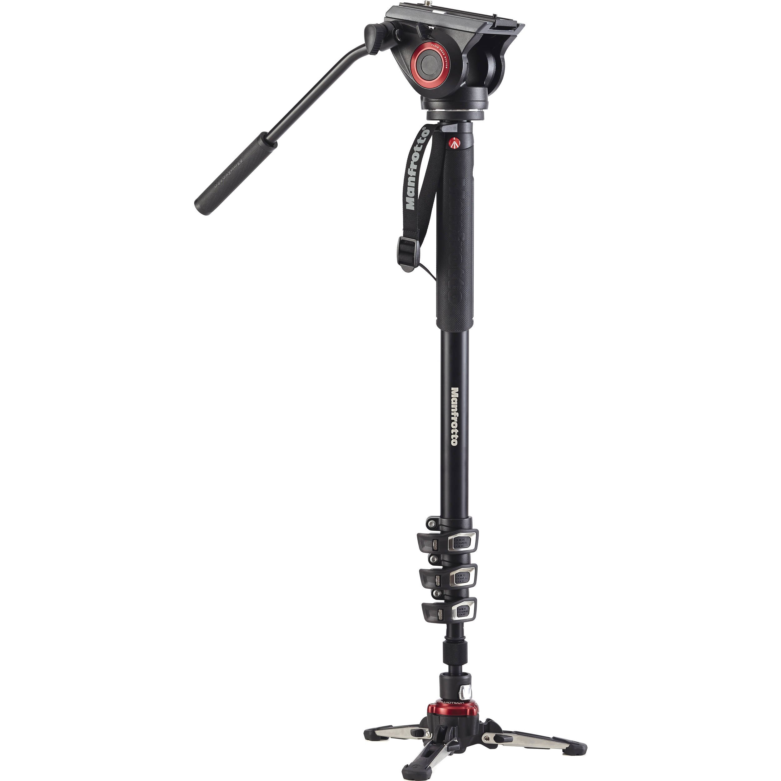 Buy Manfrotto MVMXPRO500 XPRO 4 Section Video monopod w Fluid Head 
