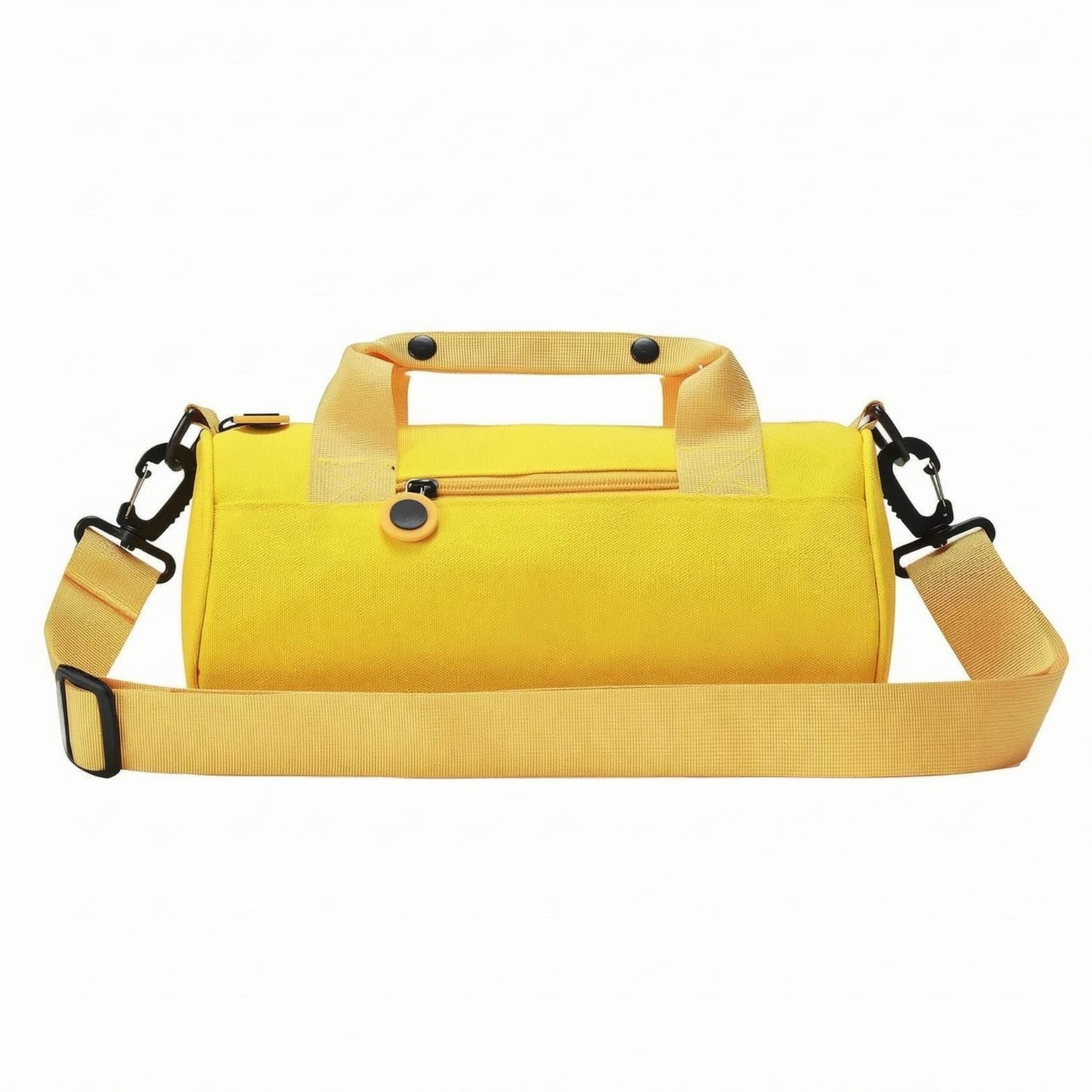 URJIX™ Oxford Cloth Cylindrical Duffel Bag Zippered Style S Yellow | Main Compartment Carry Options Detail Yellow Style S-image-20
