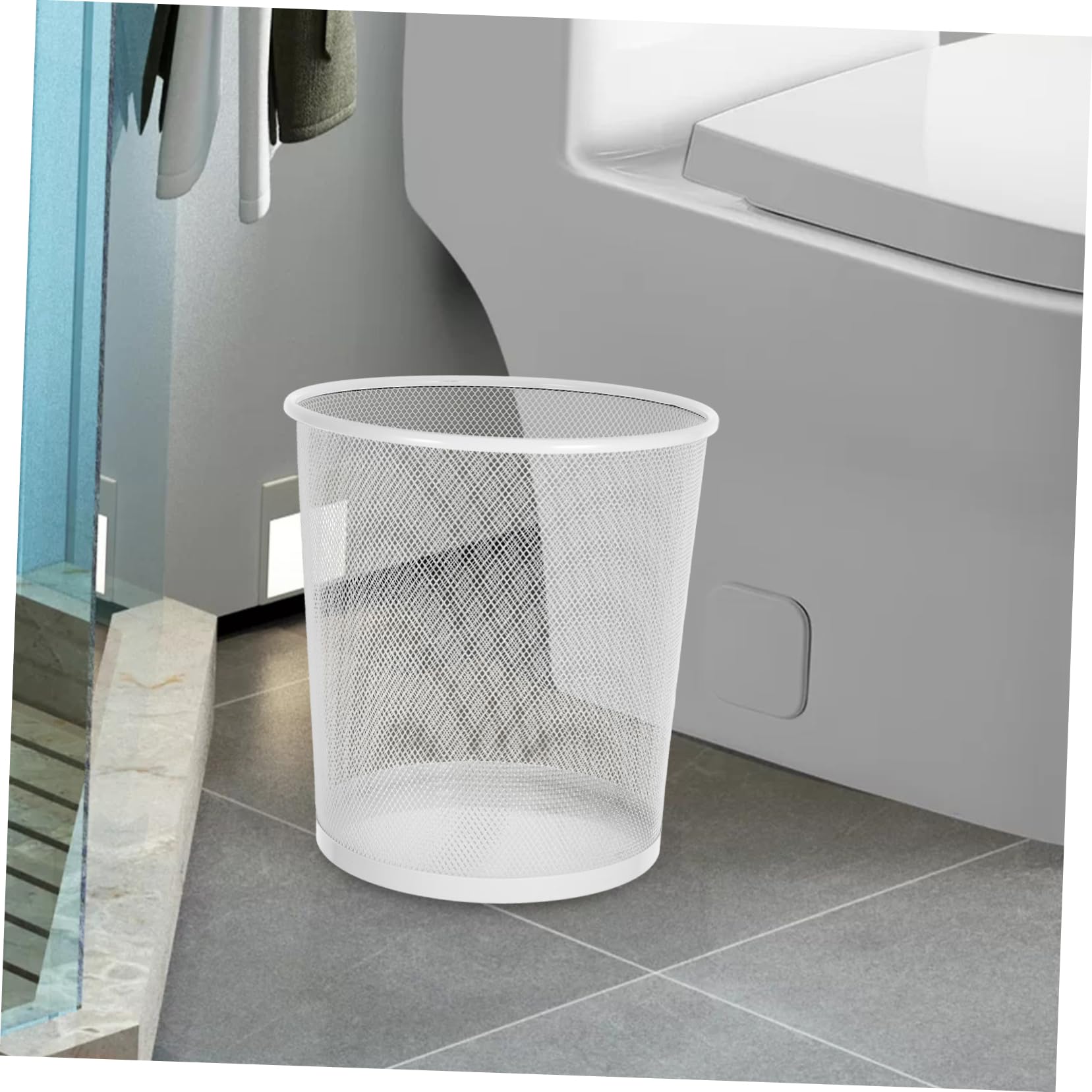 Cestino Da Scrivania Ferro Con Design Elegante e Ampio Spazio Contenitore Per Rifiuti Da Ufficio e Casa Capacità Facile Smaltimento Resistente e Duraturo