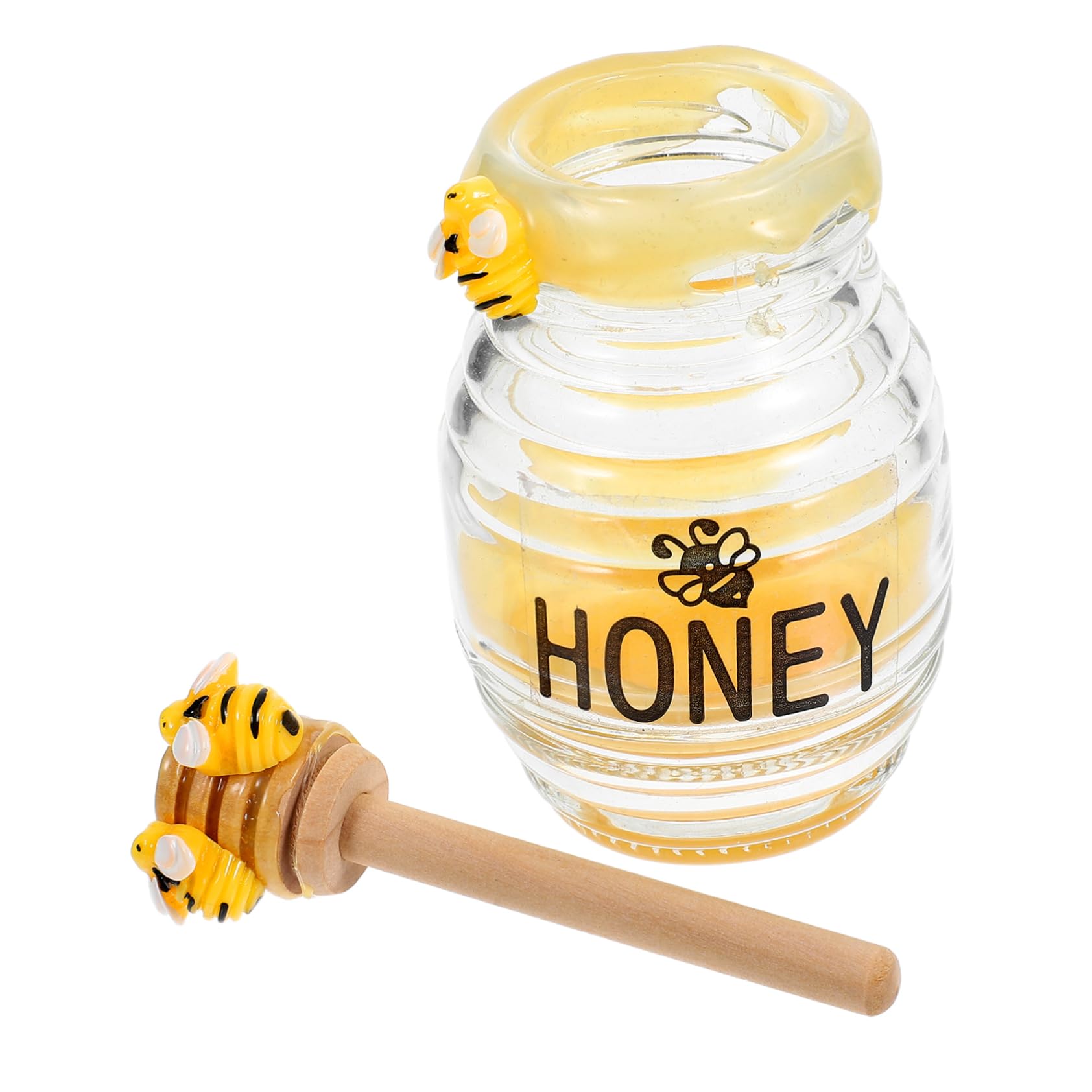 PRETYZOOM Honeycomb Bee Theme Party Supplies Bee Jar Decor for Summer Farmhouse Style