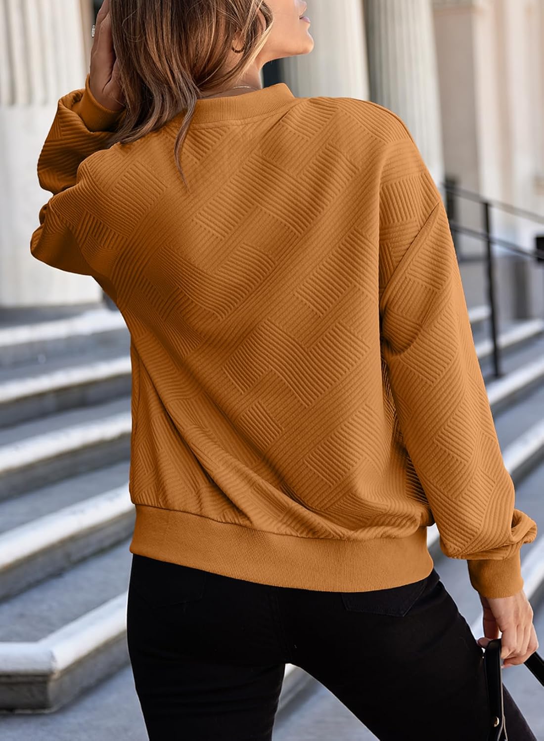 EVALESS Womens Bomber Jacket Coat Casual Stand Collar Zip Up Lightweight Fall Fashion Jackets Outfits with Pockets - Image 6