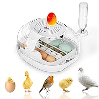 Vista 1 de Incubadora para incubar huevos, 16 incubadoras de huevos con giro automático de huevos, control de temperatura Fahrenheit, vela de huevo, adición