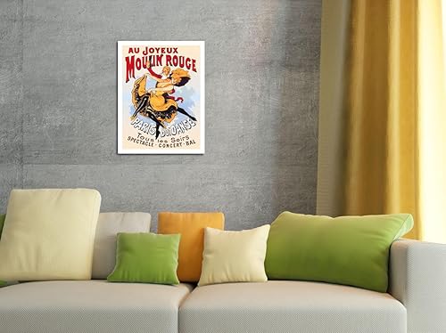 Miniatura 4 de Au Joyeux Moulin Rouge (Happy at The Moulin Rouge) - Cabaret de baile - París, Francia - Póster vintage de teatro c.1890s - Impresión de papel mate
