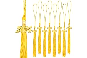 10 PCS Graduation Tassels 2024 with Year Date Charms