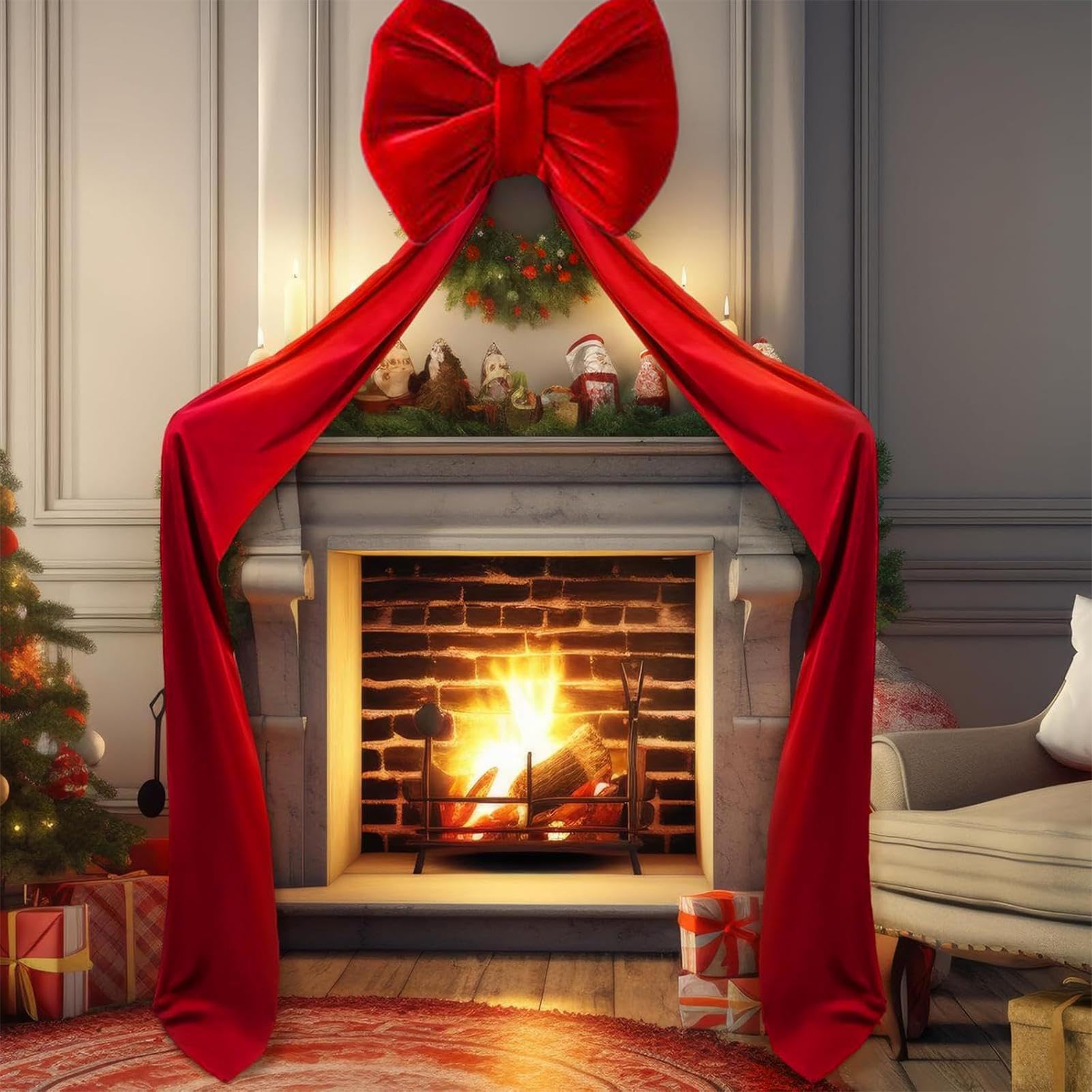 Para Árbol De Navidad Decoraciones De De Terciopelo