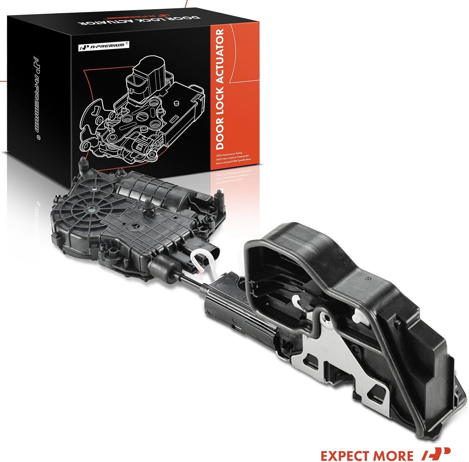 A-Premium Rear Right Passenger Side Door Lock Actuator Compatible with BMW X5 2007-2012, X6 2008-2014