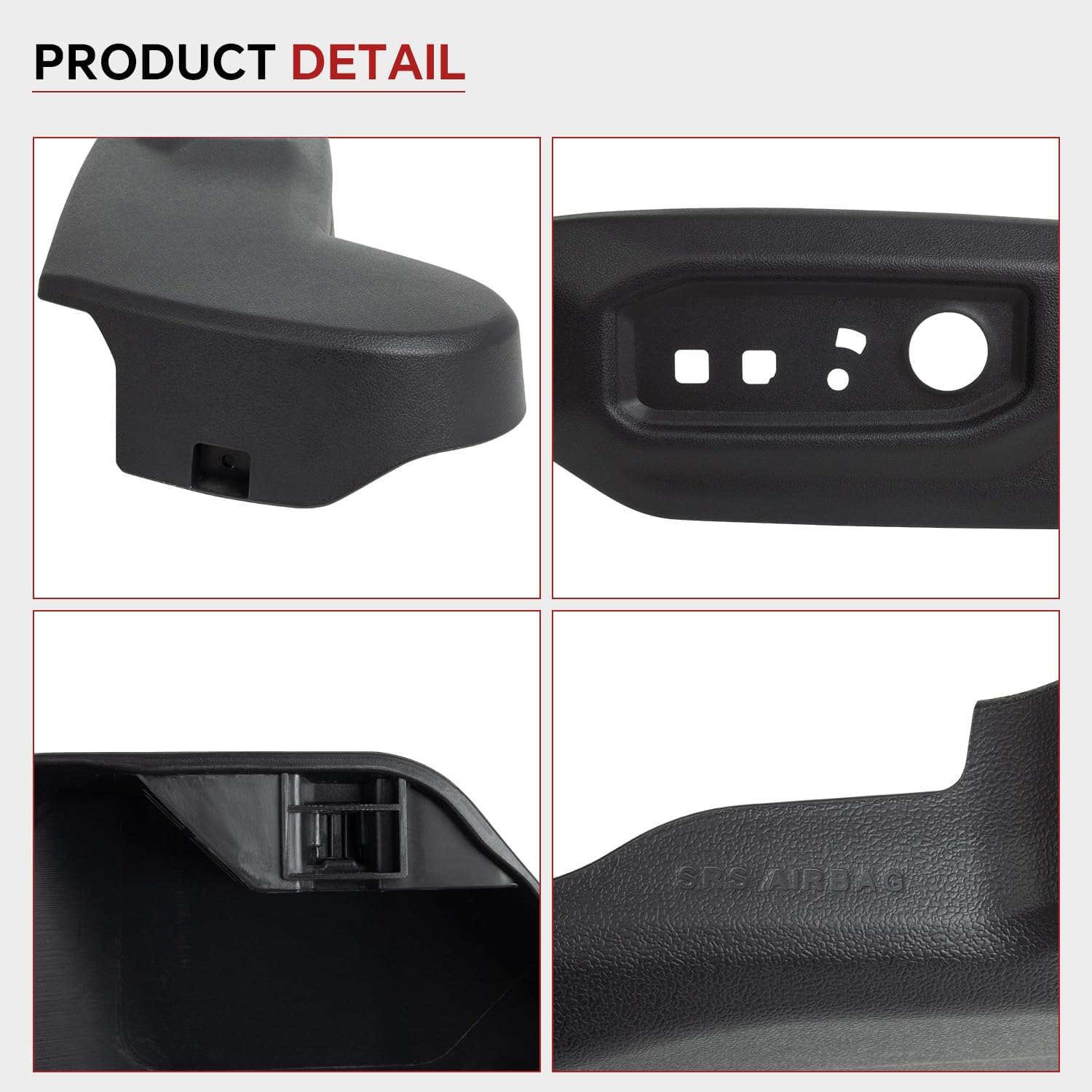 Driver Side Seat Trim Panel Bezel 71812-0C242-C0 Compatible with 2022 2023 2024 2025 2026 Toyota Tundra 2023-2026 Sequoia Recline Cover Seat Cushion Shield