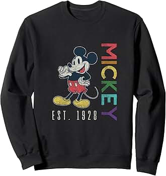 Amazon | ディズニー ミッキーマウス Est 1928 レインボー