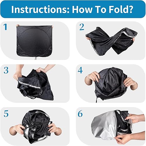 Miniatura 6 de Parasol para parabrisas de automóvil, para Ford Escape 2013-2022, para enfoque de borde, C-Max, fiesta, tránsito, camioneta, accesorios interiores,