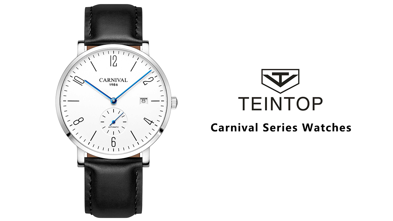 SALE【CARNIVAL】C19 自動巻腕時計　ホワイト Amazon.co.jp: CARNIVAL 自動機械式メンズ腕時計 ステンレス