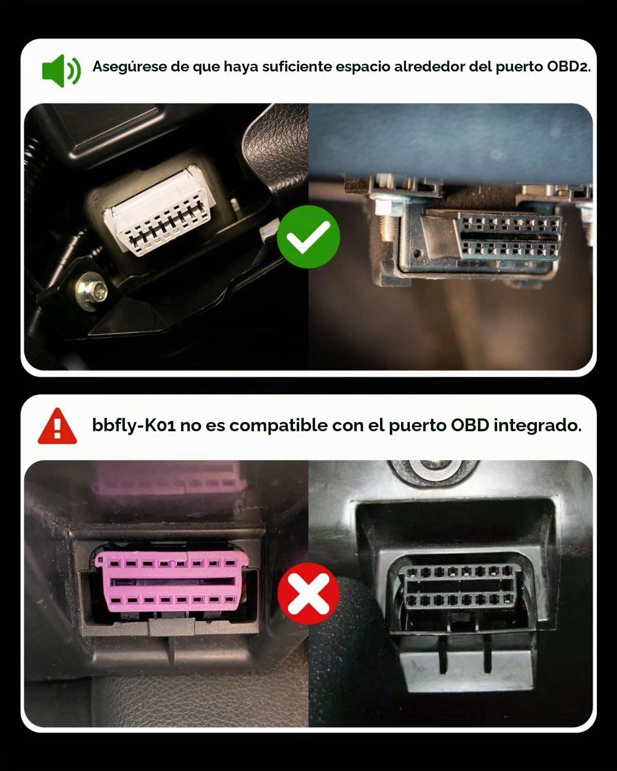 bbfly -K01 OBD2 Lock, dispositivo antirrobo de bloqueo de puerto OBD, dispositivo de bloqueo OBDII antirrobo para coche