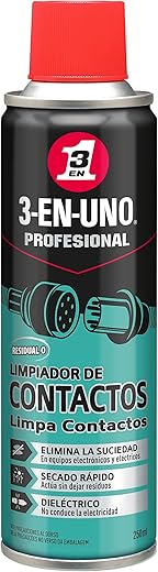 3 En 1 – Limpiador de Contactos Spray 250 ml.