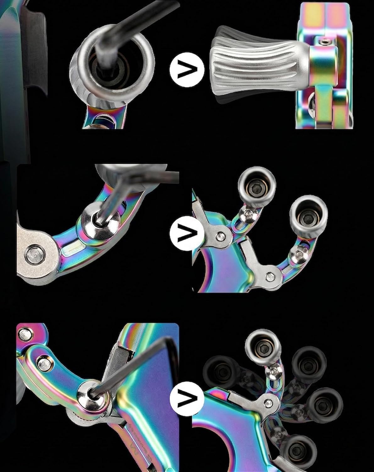 Archery Thumb Release Aid for Compound Bow, Adjustable 3 or 4 Finger Configuration,Professional Brass & Aluminum Options for Target Shooting (Aluminum Alloy, Colorful)