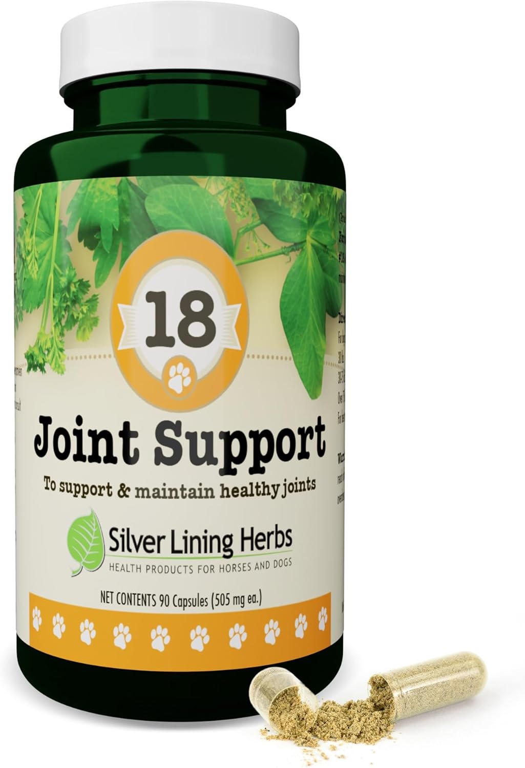 Silver Lining Herbs Dog Joint Supplement – Natural Dog Vitamins for Joint Health, Mobility & Pain Relief for Dogs - Herbal Canine Anti Inflammatory Support - 90 Capsules