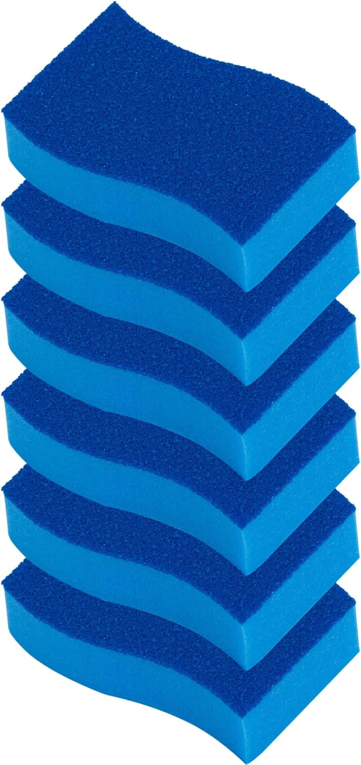 ELITRA Heavy Duty Scrubber Sponge With Hydrophilic Foam Technology - Blue - 24 Pack